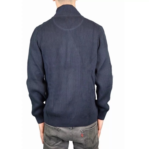 Canterbury of New Zealand M Mens Blue Button up Cardigan Sweater Academia $168 - Picture 3 of 12